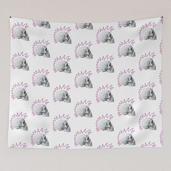 Item preview, Punk Skull Pink designed and sold by kerriestuff.