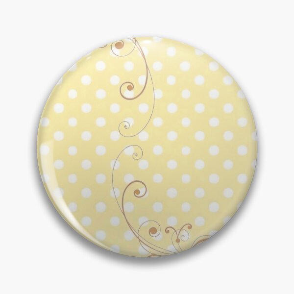 Item preview, Yellow Polka Dot Wallpaper with Filigree designed and sold by rainyclouddiary.