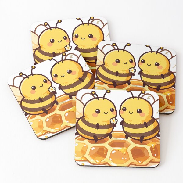 Item preview, Two Bees Sharing Honeycomb designed and sold by pumsquare.