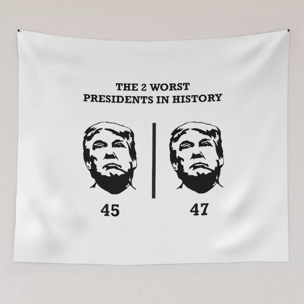 Item preview, Anti Trump Worst President In History 45 47 designed and sold by GaffaDesigns.
