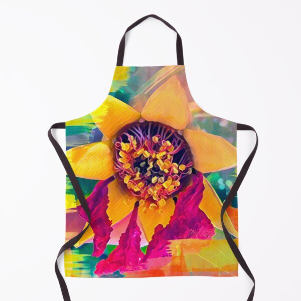 Item preview, Psychedelic Glitch Art Passion Flower Digital Painting designed and sold by BalkanBloom.