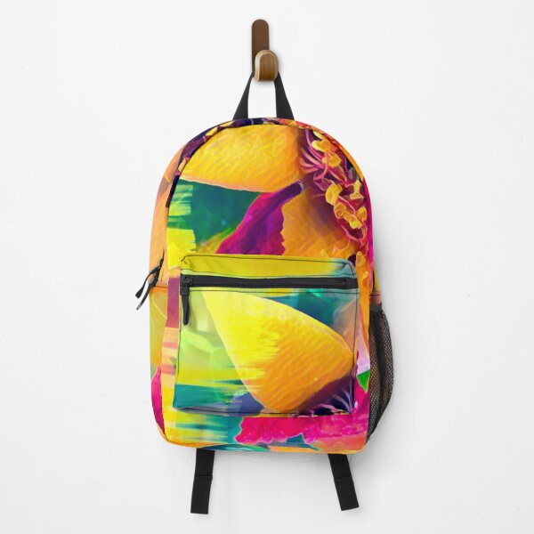 Item preview, Psychedelic Glitch Art Passion Flower Digital Painting designed and sold by BalkanBloom.