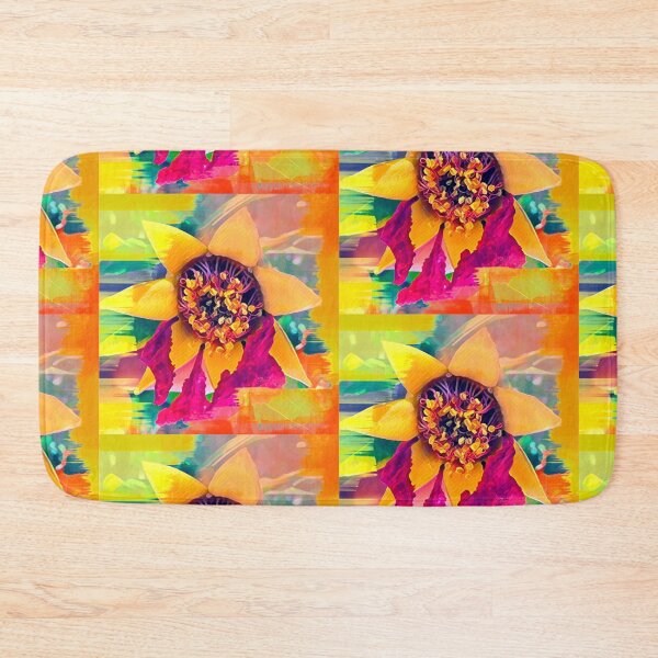 Item preview, Psychedelic Glitch Art Passion Flower Digital Painting designed and sold by BalkanBloom.