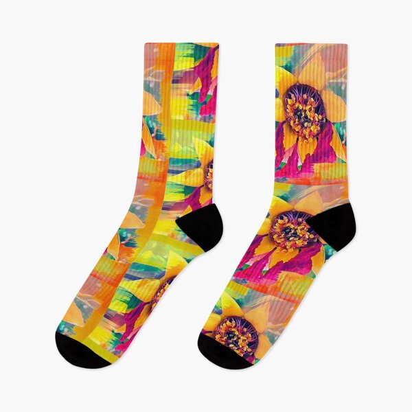 Item preview, Psychedelic Glitch Art Passion Flower Digital Painting designed and sold by BalkanBloom.