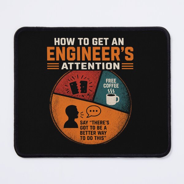 Item preview, How to Get an Engineer's Attention Pie Chart Funny Engineering Humor designed and sold by viectory.