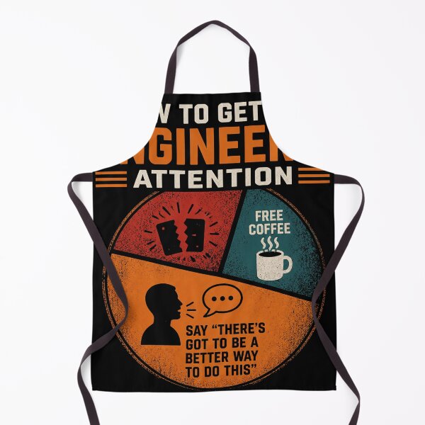Item preview, How to Get an Engineer's Attention Pie Chart Funny Engineering Humor designed and sold by viectory.