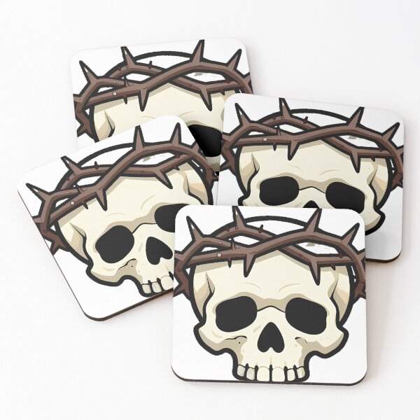Item preview, Gothic Skull with Thorn Crown designed and sold by IllumeInk.