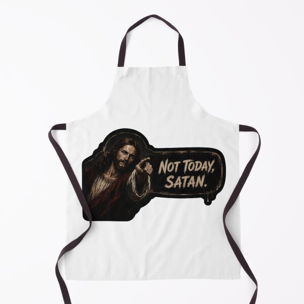 Item preview, jesus not today satan meme designed and sold by PatternFly.