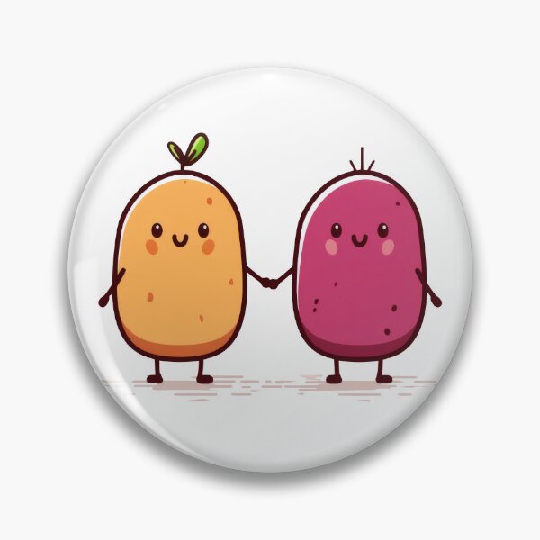 Item preview, Cute potatoes holding hands designed and sold by Baart72.