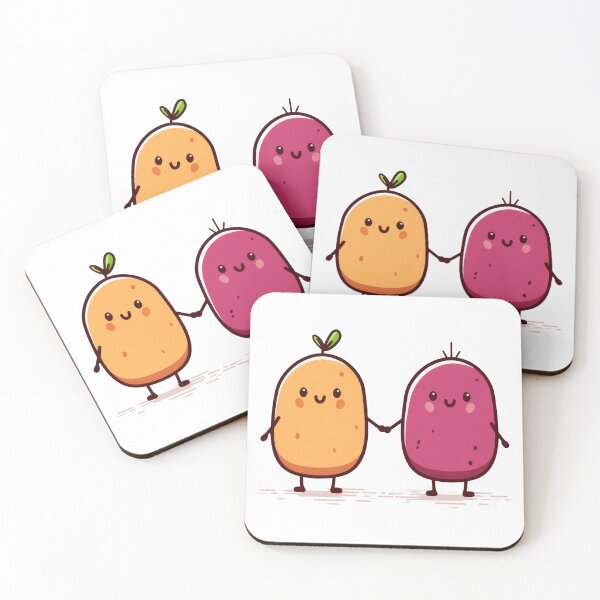 Item preview, Cute potatoes holding hands designed and sold by Baart72.
