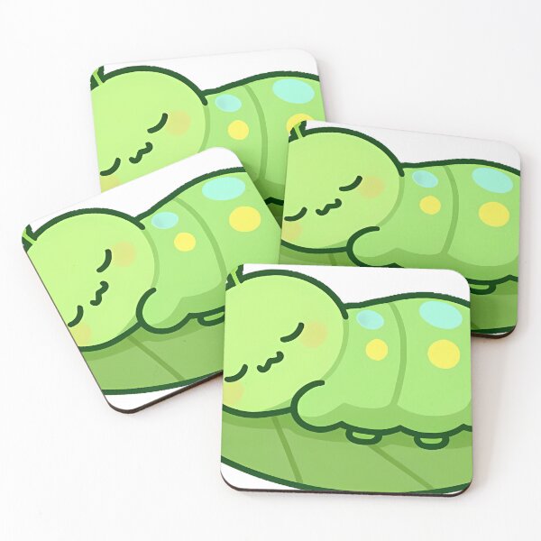 Item preview, Chubby Caterpillar on Leaf Bed designed and sold by pumsquare.
