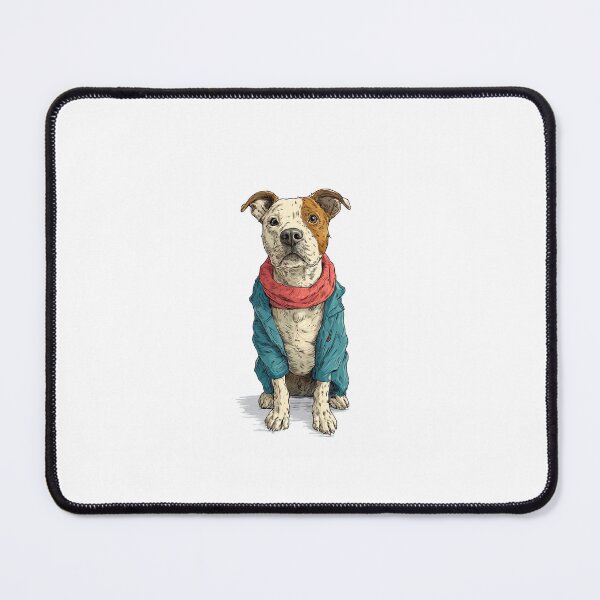 Item preview, Stylish Pit Bull Dog Portrait Art designed and sold by silver moon creations.