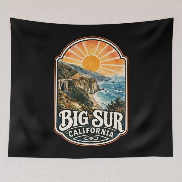 Item preview, Big Sur California Coast Watercolor Travel designed and sold by TomFrontierArt.