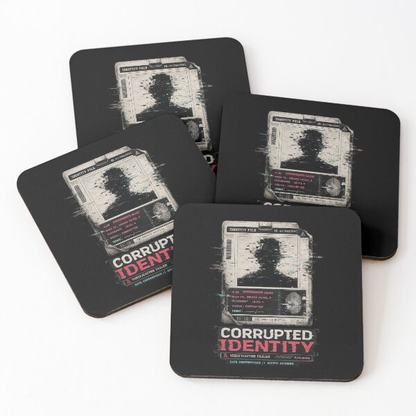 Item preview, Corrupted Identity – Verification Failed ID Card designed and sold by JupiterGlitchEmpire.