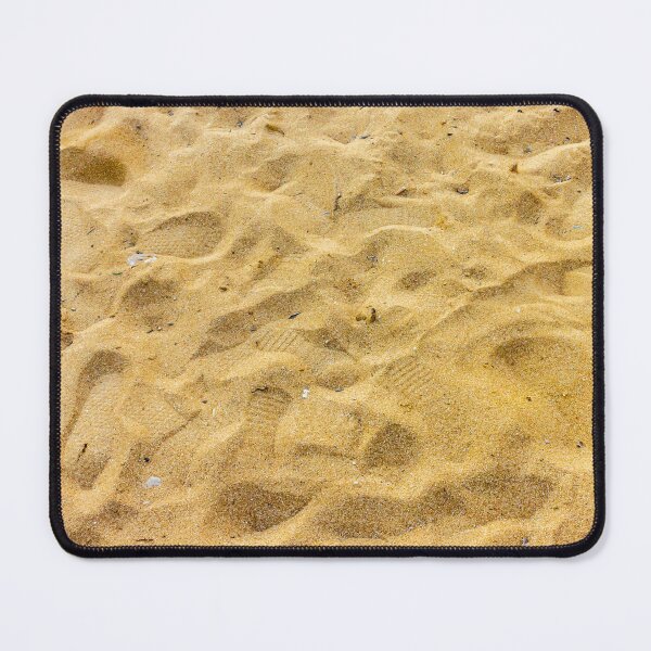 Item preview, Golden Beach Sand With Footprints and Natural Ripples Texture on Sunny Summer Shoreline designed and sold by Nmallia.
