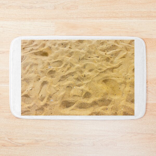 Item preview, Golden Beach Sand With Footprints and Natural Ripples Texture on Sunny Summer Shoreline designed and sold by Nmallia.