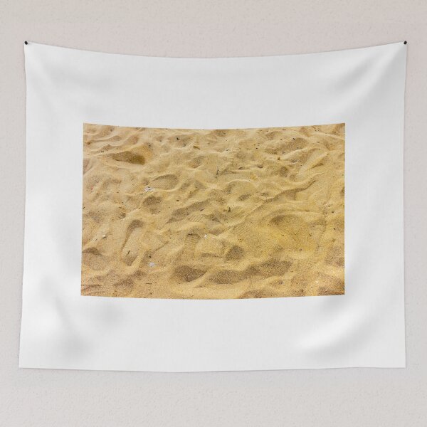 Item preview, Golden Beach Sand With Footprints and Natural Ripples Texture on Sunny Summer Shoreline designed and sold by Nmallia.