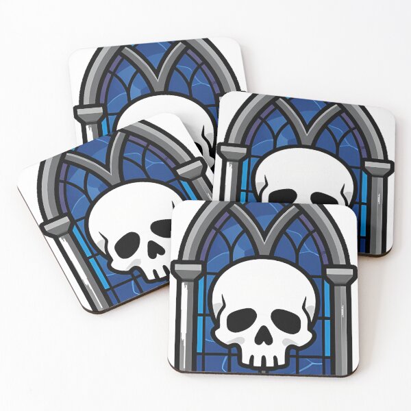 Item preview, Gothic Skull with Gothic Arch Window designed and sold by IllumeInk.
