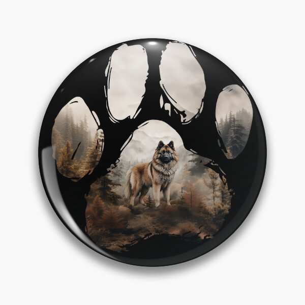 Item preview, Funny Eurasier Paw Foggy Mountain Tree Mom Dad Kids designed and sold by rafaeltto.