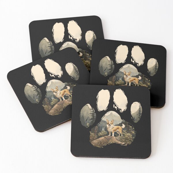 Item preview, Funny Fawn Corgi Paw Foggy Mountain Tree Mom Dad Kids designed and sold by rafaeltto.