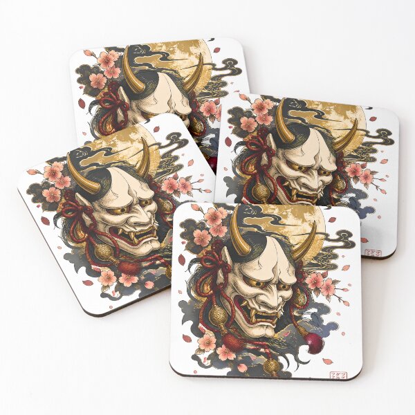 Item preview, Moonlit Hannya Mask – Japanese Oni Demon Yokai Dark Art designed and sold by kaxymax.