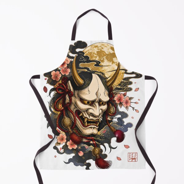 Item preview, Moonlit Hannya Mask – Japanese Oni Demon Yokai Dark Art designed and sold by kaxymax.