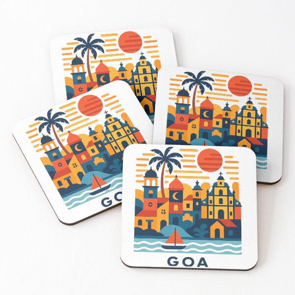 Item preview, Goa India Travel Souvenir - Tropical Beach & Palm Tree Art designed and sold by OzzFrequency.