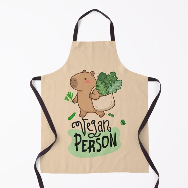 Item preview, Vegan Person Cute Capybara designed and sold by TheBeeKindSpace.