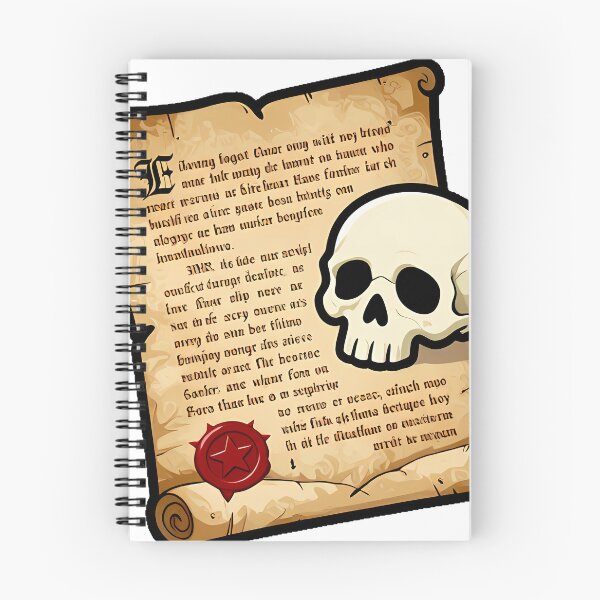 Item preview, Gothic Skull with Scroll designed and sold by IllumeInk.