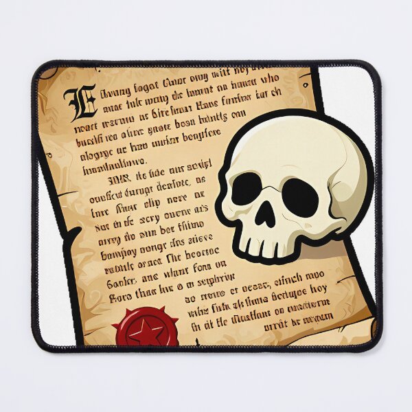 Item preview, Gothic Skull with Scroll designed and sold by IllumeInk.