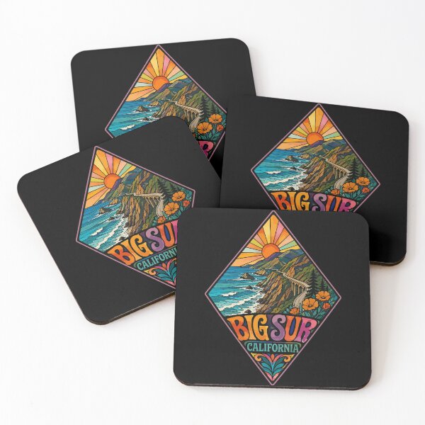 Item preview, Big Sur California Coast Stained Glass Art Travel designed and sold by TomFrontierArt.