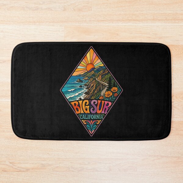 Item preview, Big Sur California Coast Stained Glass Art Travel designed and sold by TomFrontierArt.