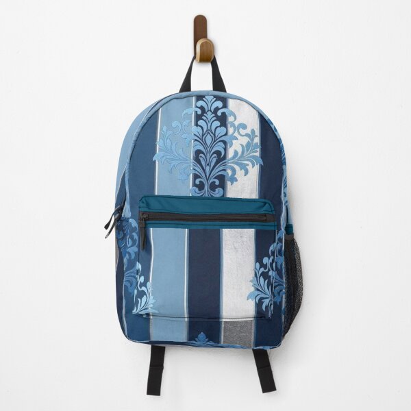 Item preview, 3 Shade Blue Striped Damask designed and sold by DesignsByPrnces.