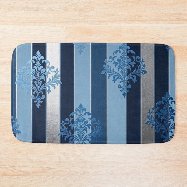 Item preview, 3 Shade Blue Striped Damask designed and sold by DesignsByPrnces.
