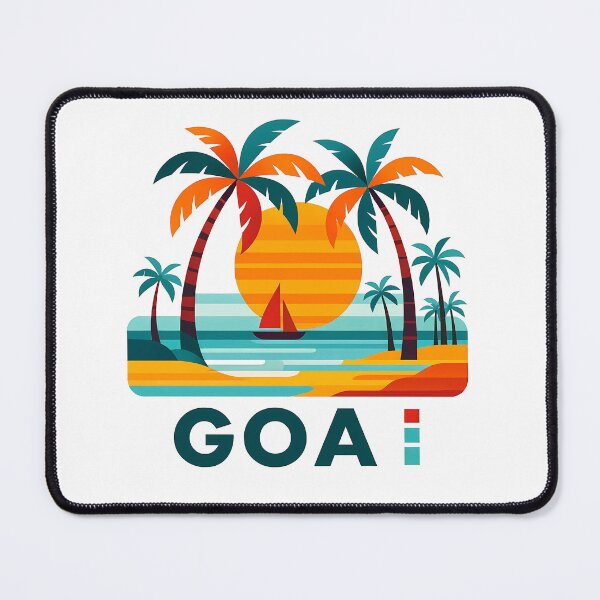 Item preview, Goa India Travel Souvenir - Tropical Beach & Palm Tree Art designed and sold by OzzFrequency.