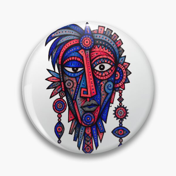 Item preview, Crimson Solar Warrior Ceremonial Mask designed and sold by MiszungART.