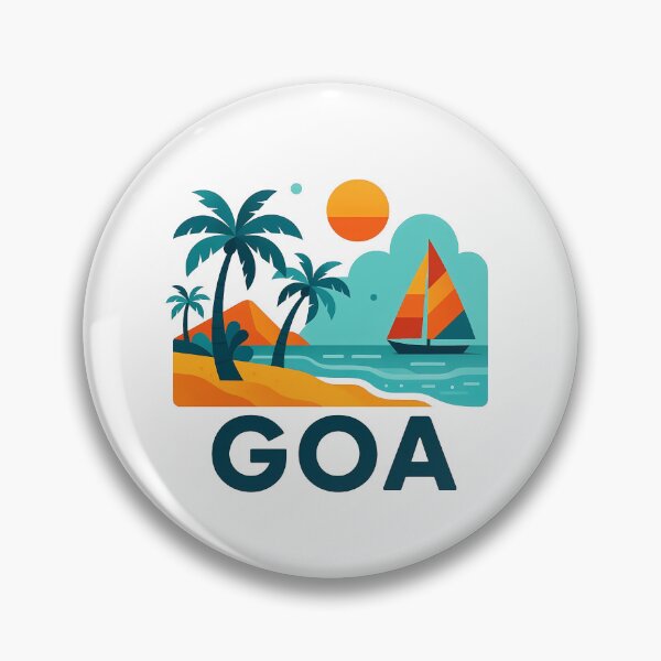 Item preview, Goa India Travel Souvenir - Tropical Beach & Palm Tree Art designed and sold by OzzFrequency.