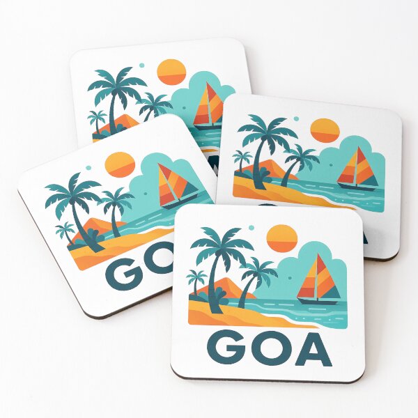 Item preview, Goa India Travel Souvenir - Tropical Beach & Palm Tree Art designed and sold by OzzFrequency.