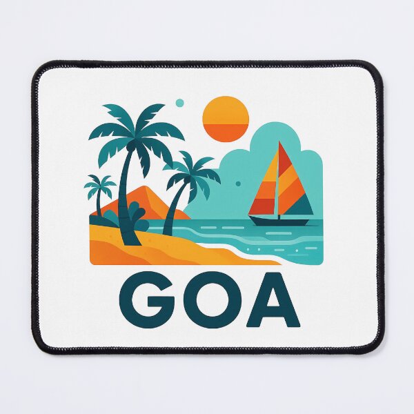 Item preview, Goa India Travel Souvenir - Tropical Beach & Palm Tree Art designed and sold by OzzFrequency.