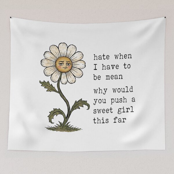 Item preview, Sassy Flower – Hate When I Have to Be Mean | Cute Sarcastic Flower designed and sold by witchlingart.