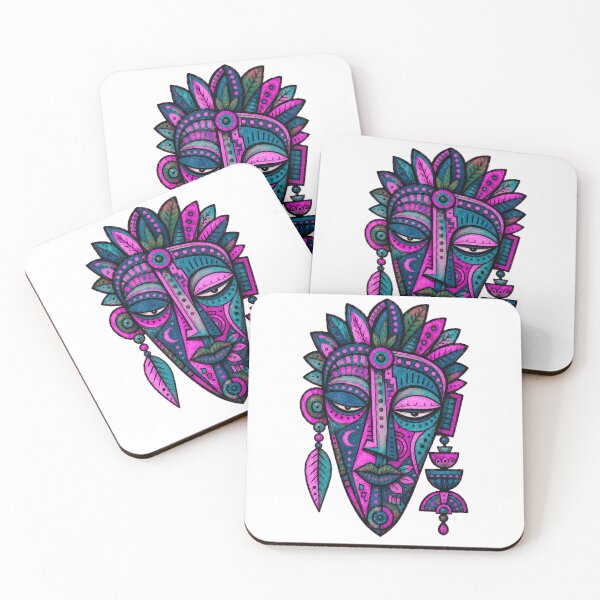 Item preview, Magenta Feather Dream Goddess Mask designed and sold by MiszungART.