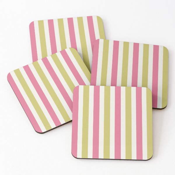 Item preview, Soft Pink and Green Stripes designed and sold by The Innocent Ghost Project.
