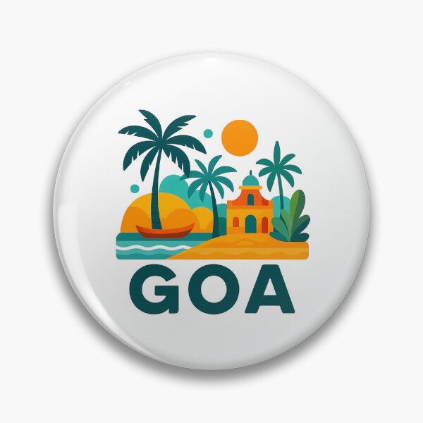 Item preview, Goa India Travel Souvenir - Tropical Beach & Palm Tree Art designed and sold by OzzFrequency.