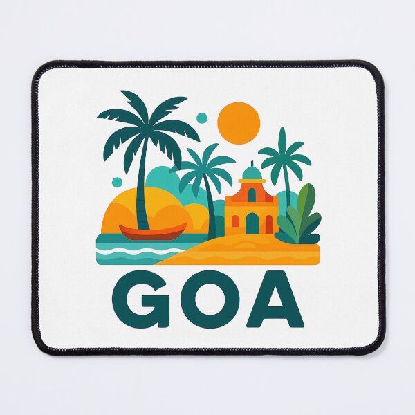 Item preview, Goa India Travel Souvenir - Tropical Beach & Palm Tree Art designed and sold by OzzFrequency.