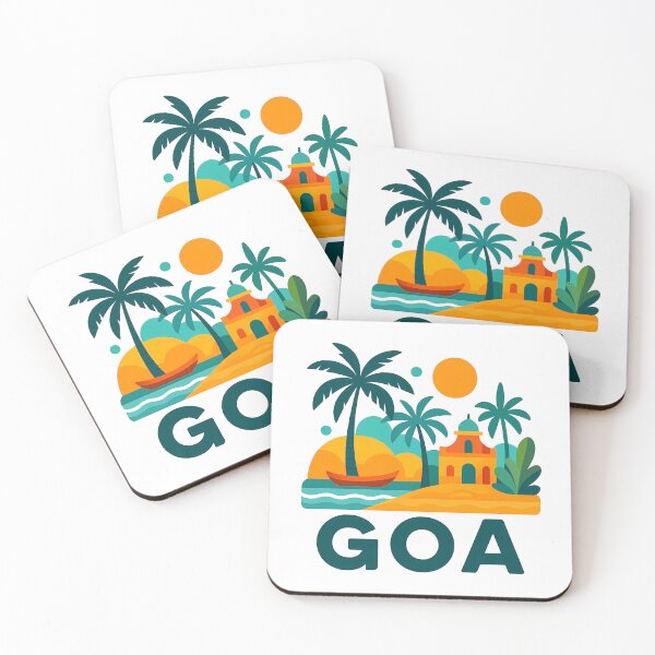 Item preview, Goa India Travel Souvenir - Tropical Beach & Palm Tree Art designed and sold by OzzFrequency.