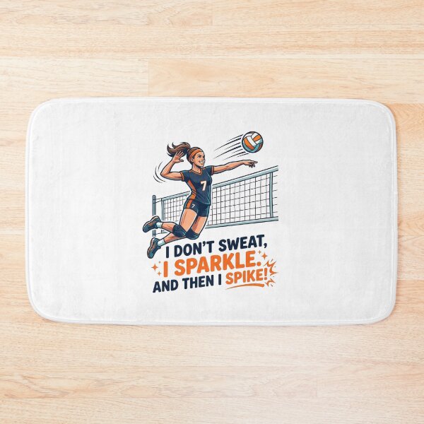 Item preview, I Don't Sweat I Sparkle And Then I Spike - Volleyball Design designed and sold by TontikDesign.