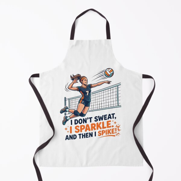 Item preview, I Don't Sweat I Sparkle And Then I Spike - Volleyball Design designed and sold by TontikDesign.