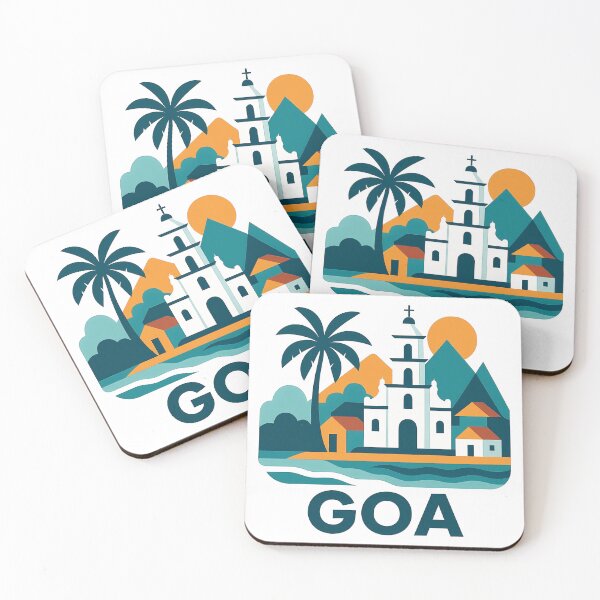 Item preview, Goa India Travel Souvenir - Tropical Beach & Palm Tree Art designed and sold by OzzFrequency.