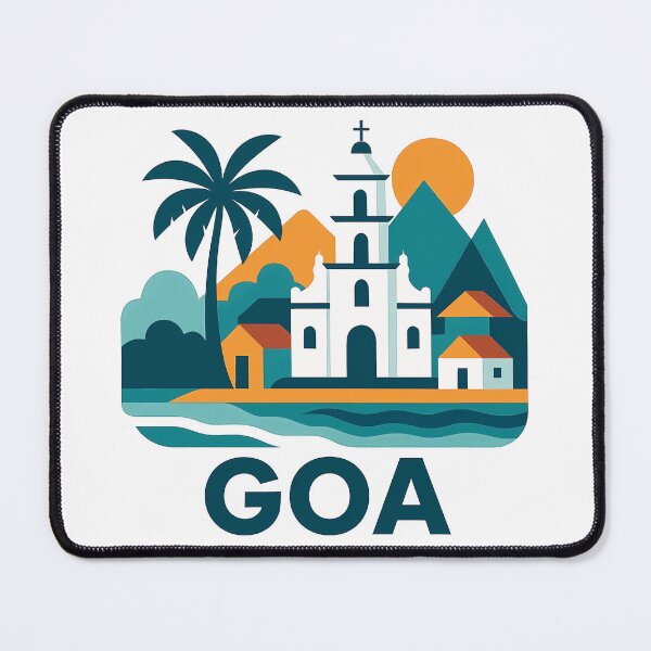 Item preview, Goa India Travel Souvenir - Tropical Beach & Palm Tree Art designed and sold by OzzFrequency.