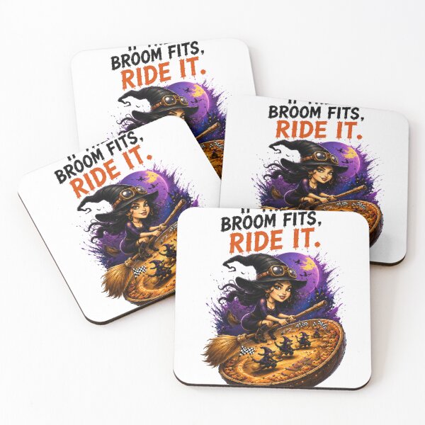 Item preview, Halloween Witch Shirt | If the Broom Fits, Ride It | Cute Witch Racing Halloween Graphic Tee designed and sold by Limitless expressions - wear your mindset .